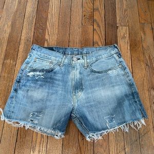 Vintage Levis Distressed Cut Off Jean Shorts